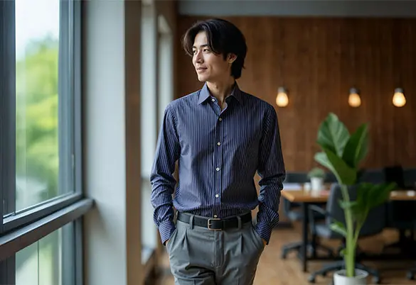 遠州織 COTTON & LINEN SHIRTS