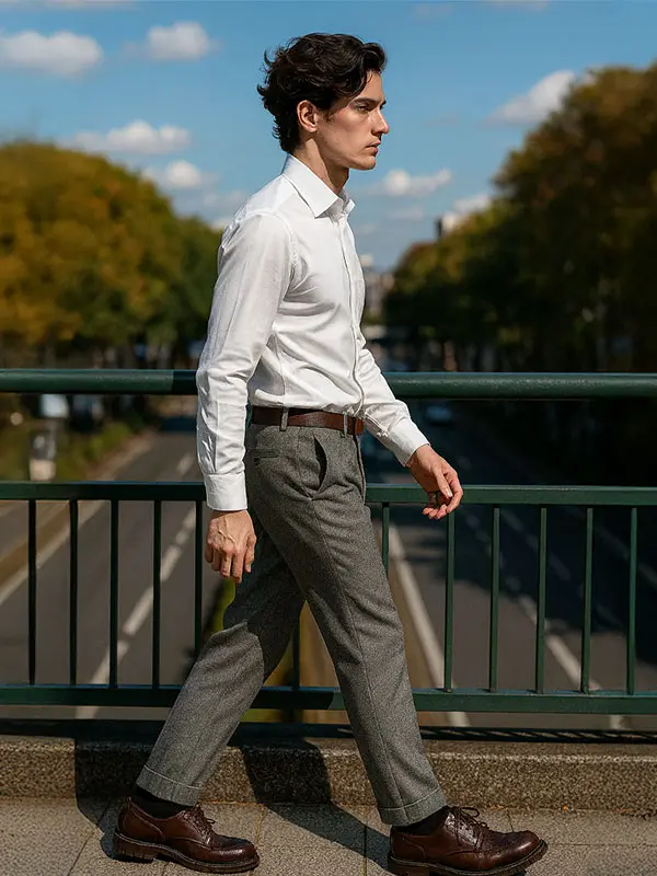 WRINKLE-FREE WHITE BROAD SHIRTS