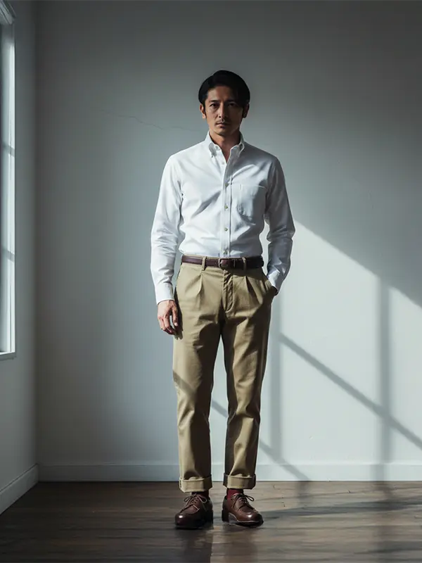 THOMAS MASON WHITE OXFORD