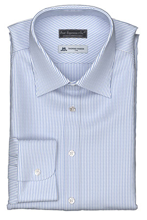 THOMAS MASON Saxe Stripe on Twill(PN-TK99005)