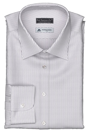THOMAS MASON Gey Beige Stripe on Twill(PN-TK99006)