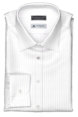 THOMAS MASON White Bold Dobby Stripe(PN-TK99011)