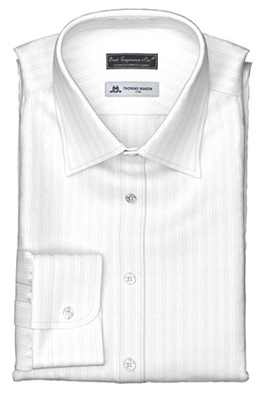 THOMAS MASON White Dobby Duble Stripe(PN-TK99012)
