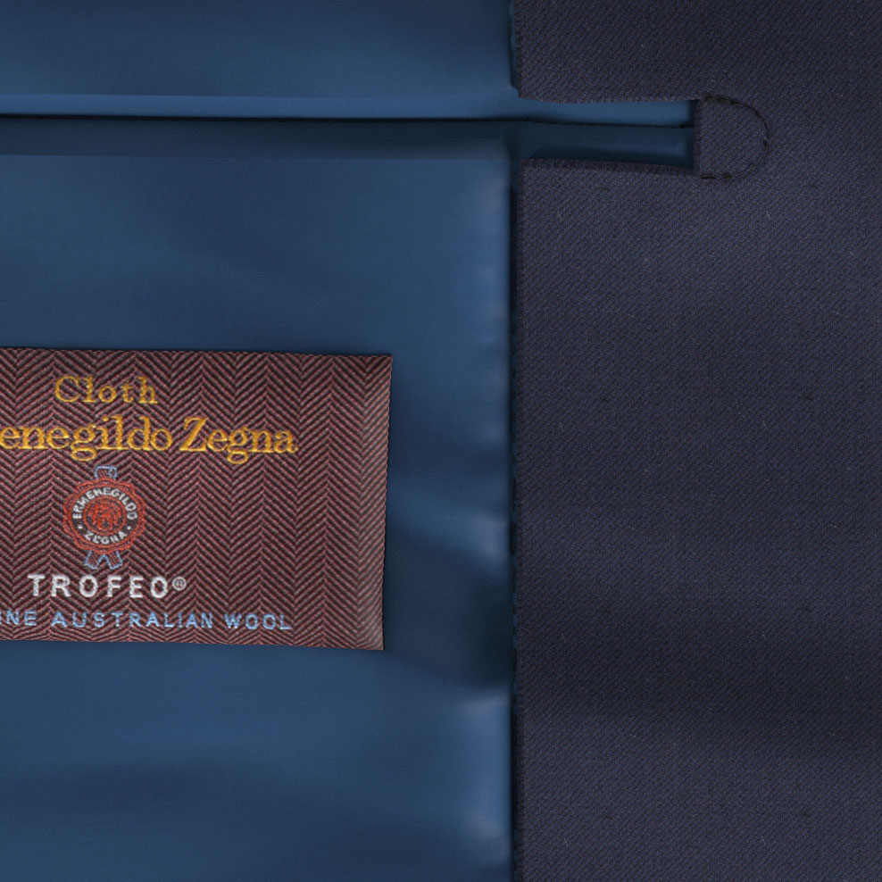 Ermenegildo Zegna ネイビー ツイル(AR101008)