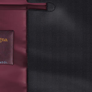 Zegna Electa ダークブラウン シャドーストライプ(KG101313)
