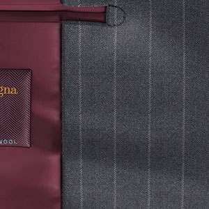 Zegna Electa グレー ストライプ(KG101324)