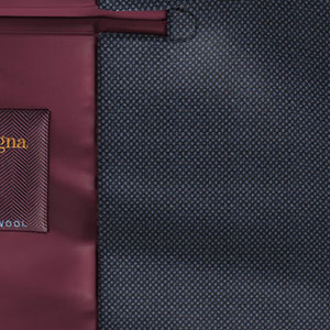 Zegna Electa ネイビー ブルー バーズアイ(KG101330)