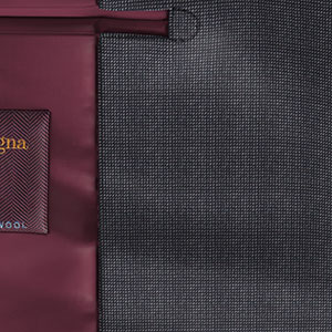 Zegna Electa ブラック グレー ピンヘッド(KG101333)