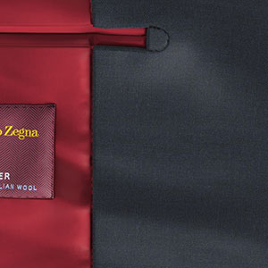 Zegna Travellerネイビー メランジ ツイル (AR101827)
