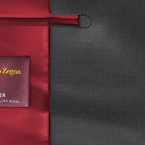 Zegna Travellerグレーメランジ ツイル (AR101828)