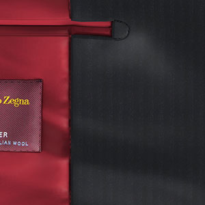 Zegna Travellerネイビー ヘリンボーン (AR101831)