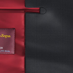 Zegna Travellerダークネイビー シャドー格子柄 (AR101839)