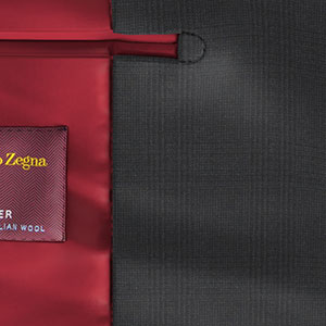 Zegna Travellerチャコールグレー シャドー グレンチェック (AR101841)