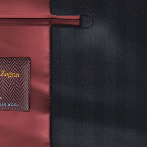 Zegna Trofeo ネイビー ヘリンボーン (AR102030)