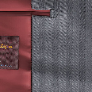 Zegna Trofeo グレー ヘリンボーン (AR102032)