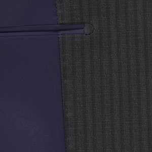 TAILORED WOOL グレー ＆チャコールストライプ(MK102196)