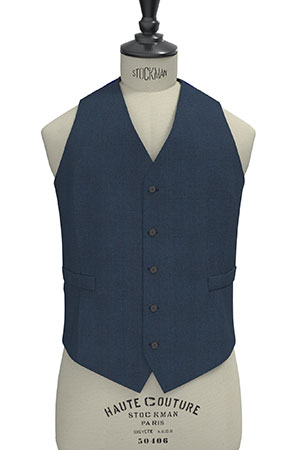 BASIC SELECTION STRECH ブルー ピンヘッド(AK102287)