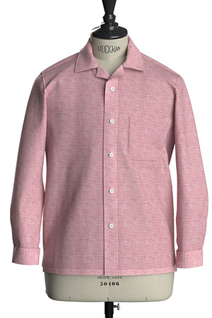 CANCLINI レッド シャンブレー リネン(Y102403)LI-NEW