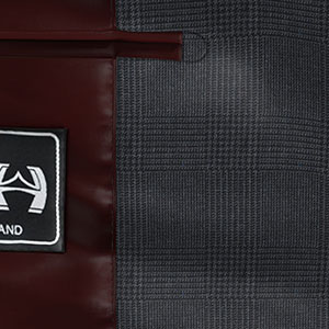 WILLIAM HALSTEAD  グレー グレンチェック(KG102750)