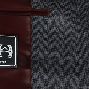 WILLIAM HALSTEAD  チャコールグレー ヘリンボーン(KG102755)