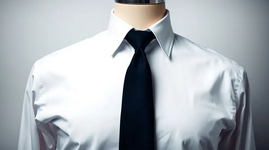 navy twill necktie